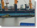 PIZ BEVER  am 11.8.08 beim Betanken des Combi- Dock II "BLUE GIANT" Lloyd- Werft BHV