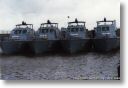 Die 4 Boote 150 bis 153 im Neustädter Hafen in Bremen